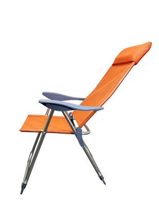 Оранжевый складной шезлонг-кресло (gp20022010 orange)3 фото