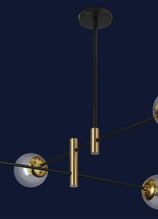 Люстра в стиле модерн 909lxl3012-4 bk+cl