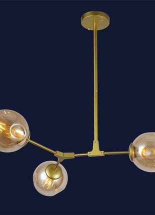 Люстра "молекула" в стилі модерн 752l7731-3 gd+br