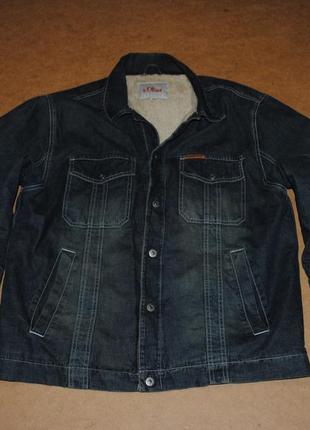 S oliver джинсова куртка джинсовці на хутрі sherpa