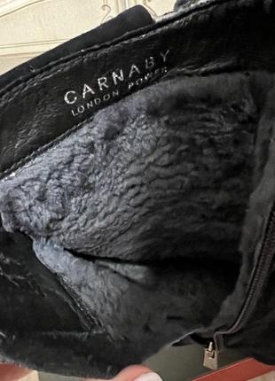 Зимние замшевые полусапожки ботинки carnaby в коробке7 фото