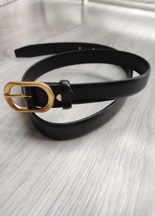 Чорний жіночий ремінь