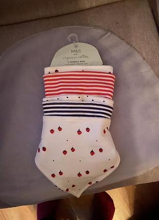 Слюнявчики для малышей 5 шт, marks&spenser!