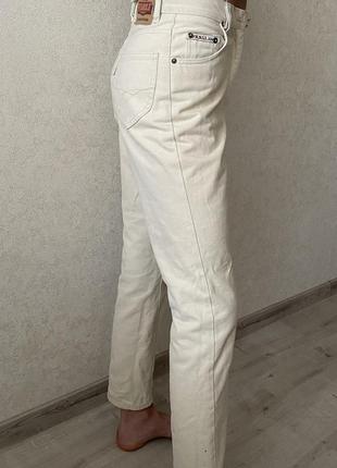 Штани білі джинси бойфренди вінтажні2 фото