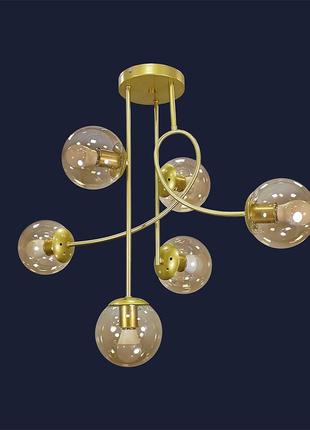 Люстра в стилі модерн 752l7914-6 gd+br