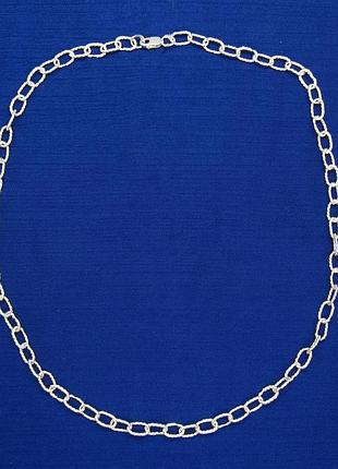 Срібне кольє "маленьки ланки"