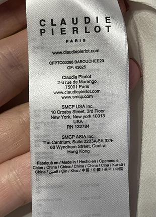 Шикарный топ блуза 100% шелк жемчуг claudie pierlot max mara sandro maje6 фото