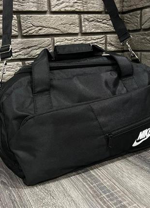 Спортивная сумка nike черная / много отделов / дорожная