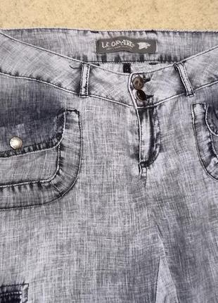 Женские летние джинсы из льна4 фото