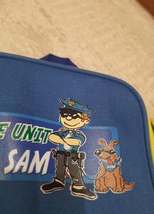 Дитячий рюкзак поліцейського + машинка2 фото