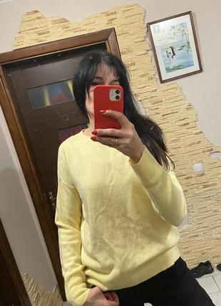 Жовтий оверсайз светр джемпер9 фото