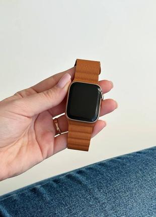 Шкіряний ремінець для apple watch 38/40/41mm 42/44/45/49mm