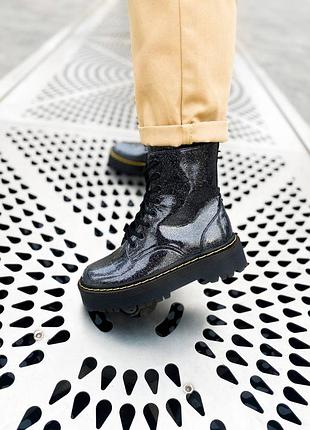 Зимові жіночі черевики dr.martens, женские зимние ботинки доктор мартинс