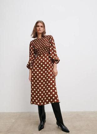 Sale платье в горохи zara р. m-l-хl5 фото