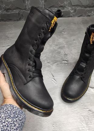 Зимові чоловічі черевики dr martens, мужские кожаные зимние ботинки8 фото