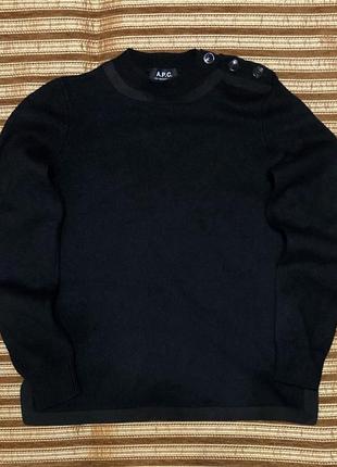 Светр a.p.c.  wool sweater вовняний на ґудзиках джемпер/пуловер/кардиган/світшот/кофта/гольф