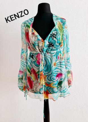 Стильна шовкова блуза kenzo