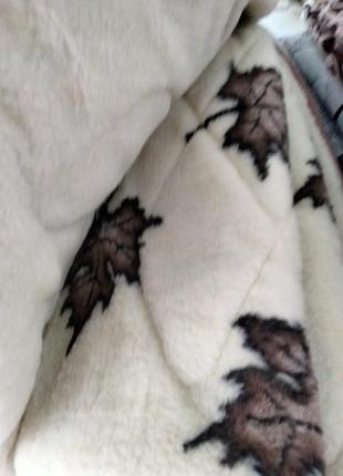 Зимнее шерстяное одеяло 175х210 одеяло открытое из шерсти. арктика5 фото