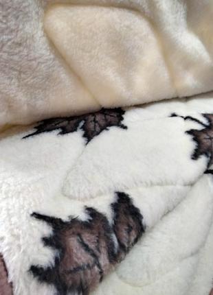 Зимнее шерстяное одеяло 145х210 одеяло открытое из шерсти. арктика3 фото