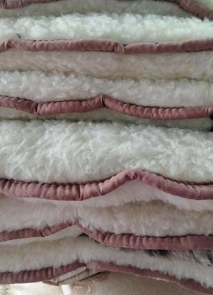 Зимнее шерстяное одеяло 145х210 одеяло открытое из шерсти. арктика5 фото