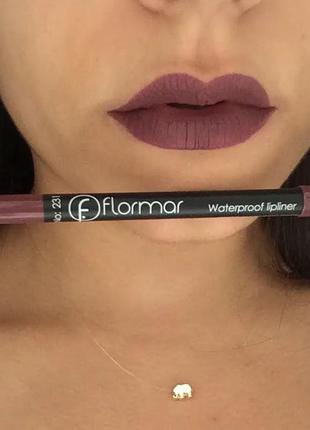 Флормар 231 олівець для губ водостійкий олівці для губ flormar waterpoof lipliner2 фото