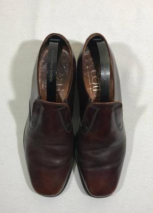 Стильні англійські чоловічі коричневі шкіряні туфлі devid scott3 фото