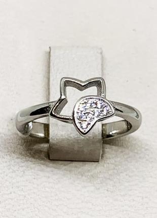 Срібна каблучка з кубічним цирконієм