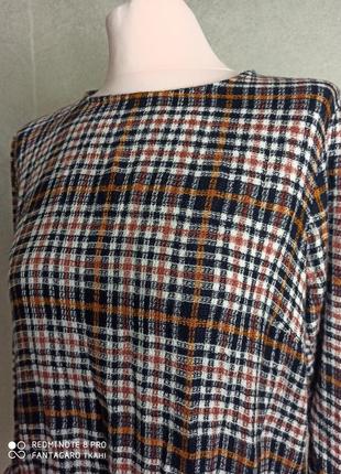 Кофтина-блуза из структурной мягкой вискоза батал6 фото