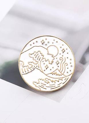 Значок / пін металевий казкові хвилі