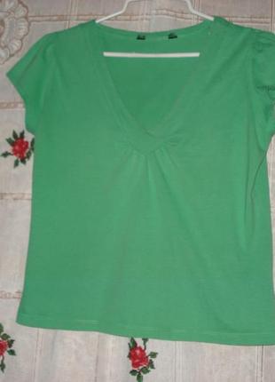 Футболка салатового"dorothy perkins"р. 14,100%коттон.