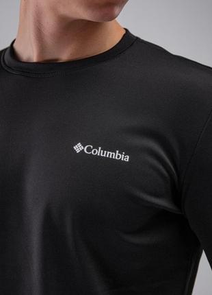 Термобелье мужское коламбия (columbia) черный кофта и штаны, сенсорные перчатки в подарок8 фото