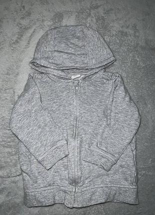 Сіра кофтинка h&m 9-12 м