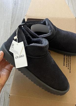 Угги валянки тёплые кожаные зимние oysho оригинал