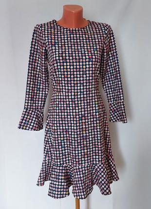 Платье миди с воланом внизу closet( размер 36)10 фото
