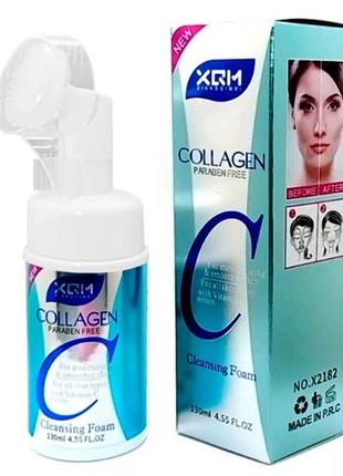 Пенка для лица xqm collagen cleansing foam 130 ml.