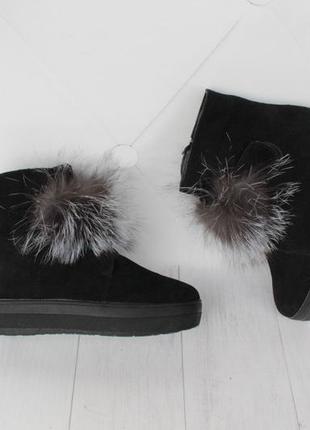 Зимние кожаные, замшевые ботинки, угги 37 размера3 фото