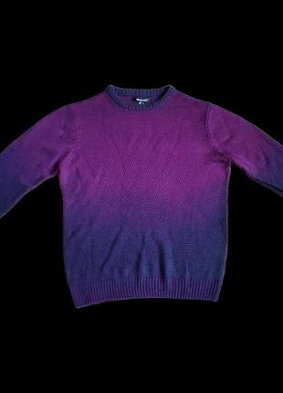 Cedarwood state кофта чоловіча омбре фіолетовий джемпер світер светер светр хамелеон бренд фірмова люкс