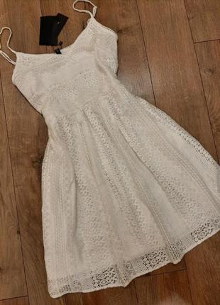 Біле ажурне плаття, сукня6 фото