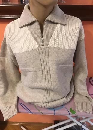 Чоловічий светр поло горло стійка gianni marcelo туреччина