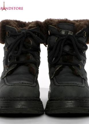 Кожаные ботинки на меху digis р 34/22 см детские зимние утепленные овчиной зима школьные2 фото
