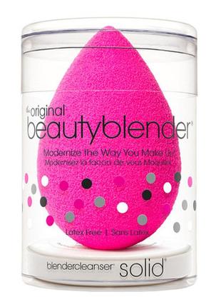 Спонж beautyblender та міні мило solid blender cleanser2 фото