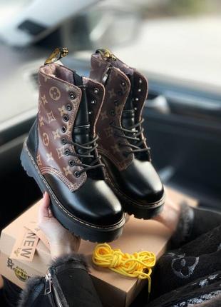 Зимние ботинки dr martens jadon lv с мехом3 фото