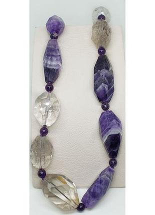 Бусы с аметистом
