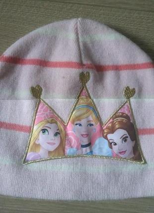Набір для дівчинки з принцесами шапочка з шарфиком/ шапка+ шарф disney c&a6 фото