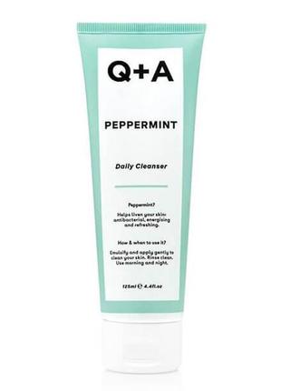 Гель для вмивання обличчя q+a peppermint daily cleanser 125 мл