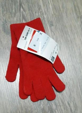 C&a. рукавички трикотажні трикотажні 8-12 років1 фото