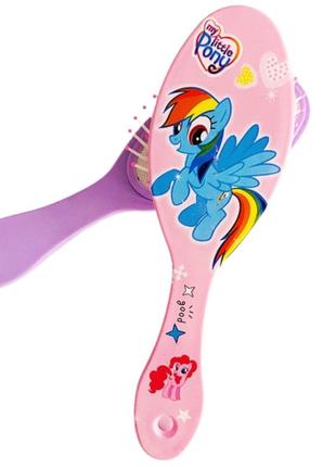 Детская массажная расческа my little pony радуга дэш розовая 17.5 см4 фото