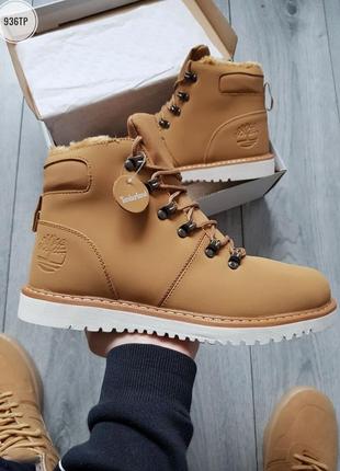 Ботинки чоловічі зимні тімберленд, timberland fur ❄️, мужские зимние ботинки тимберленд с мехом, черевики чоловічі тімберленд