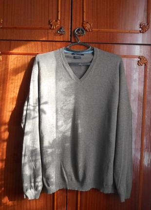 L брендовый мужской фирменный теплый свитер mc neal 92% cotton