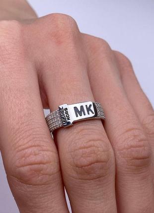 🇺🇦 кольца серебро 925° мк вставка кубический цирконий, ювелирная эмаль, michel kors 1088.10р2 фото